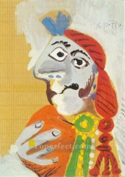 パブロ・ピカソ Painting - マタドールの胸像 3 1970 パブロ・ピカソ